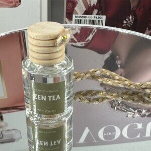 Zents Hanging Car Air Freshener Diffuser Bottles Zen Tea & Lavender 2 Pack